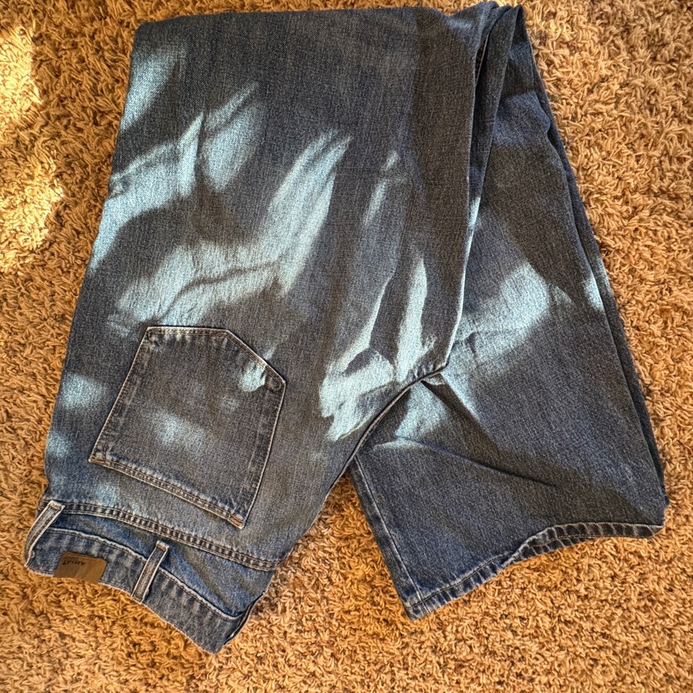 Ariat Light and Dark Blue Two-Tone Denim Jeans